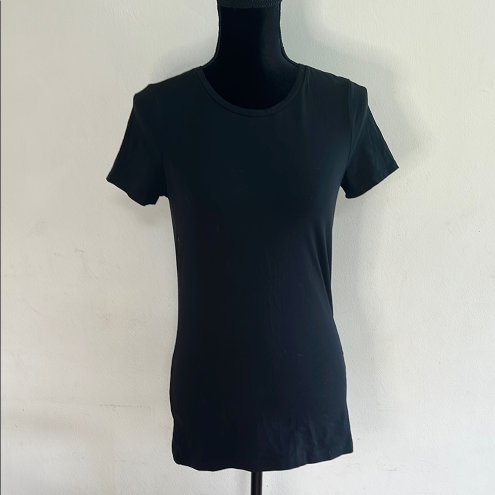 Banana Republic Black Fitted Short Sleeve T-Shirt